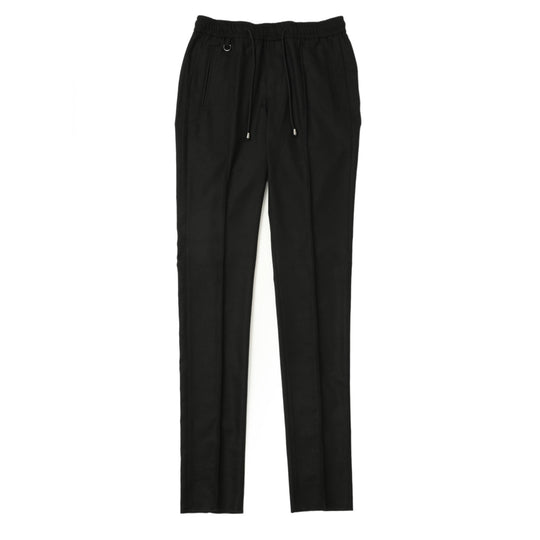【干場義雅×菅原靴店 コラボ別注モデル】【国内2店舗限定販売】 giabsarchivio ジャブスアルキヴィオ MSH/R3 前後永久クリース ウールパンツ A7072U ブラック