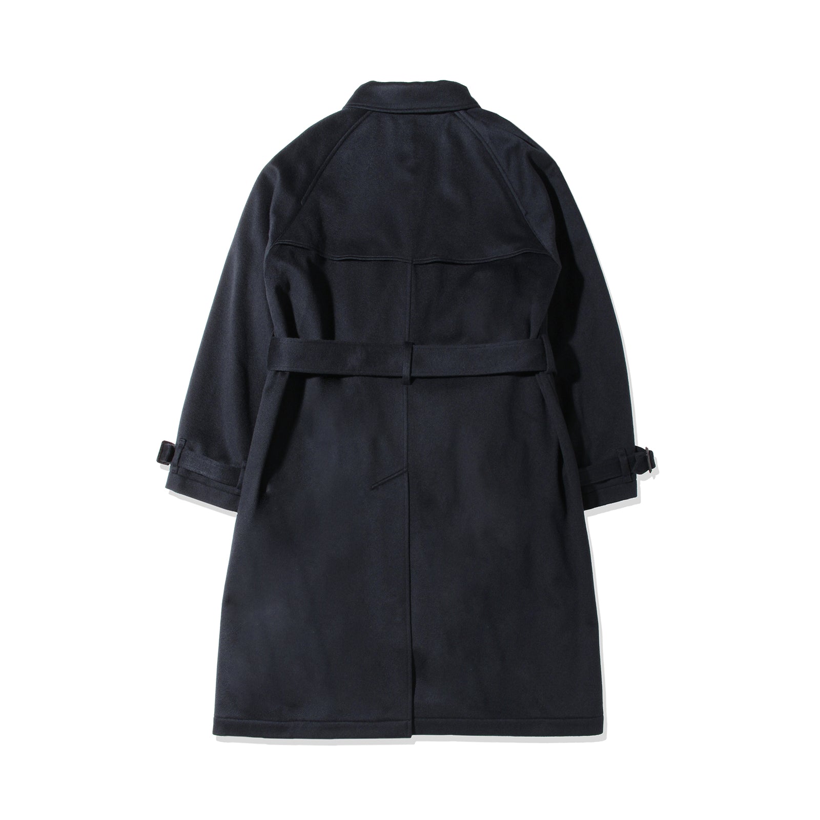 トレンチコート カシミヤ ネイビー – MINIMAL WARDROBE
