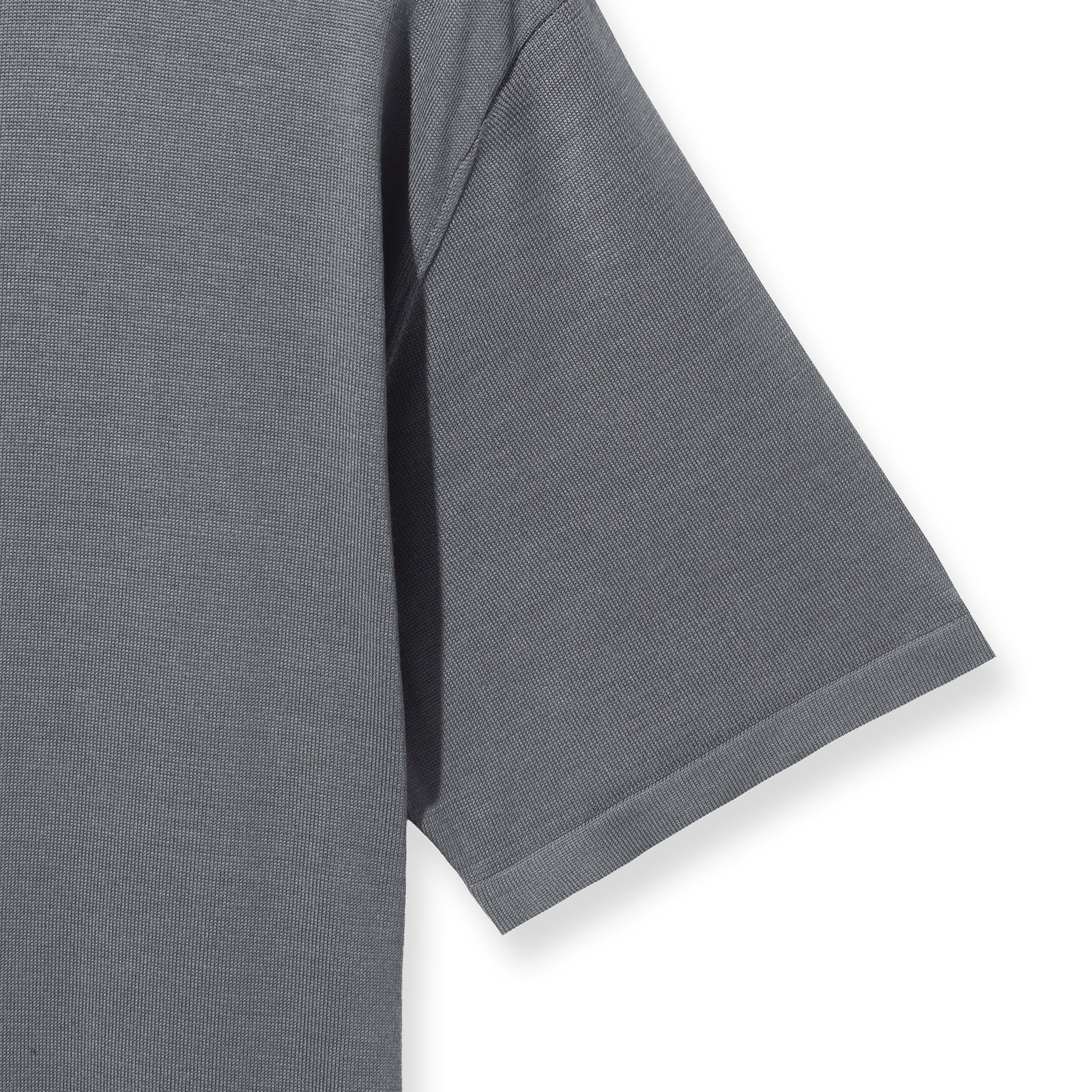 14ゲージウォッシャブルシルク ニットTシャツ グレー – MINIMAL WARDROBE