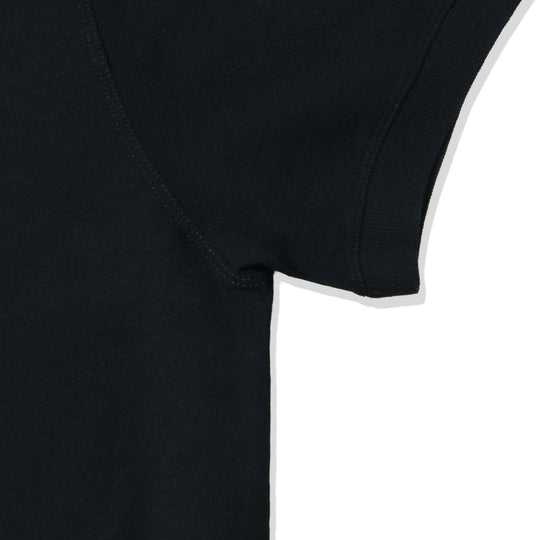 ICE COTTON & CREPE 半袖ポロ ネイビー