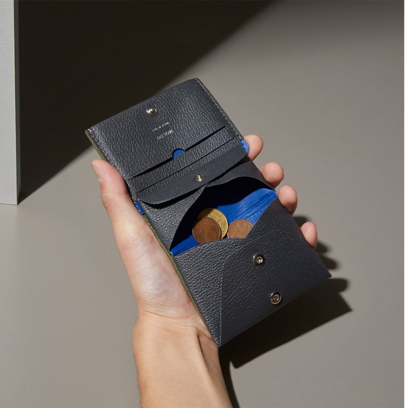【美品】モリーニ molini 財布 2つ折り財布 ブラック グレー 二つ折り財布 398 ブラック＆グレー – MINIMAL WARDROBE