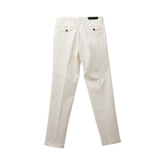 26AW BG02 コットンストレッチ 2プリーツパンツ ホワイト