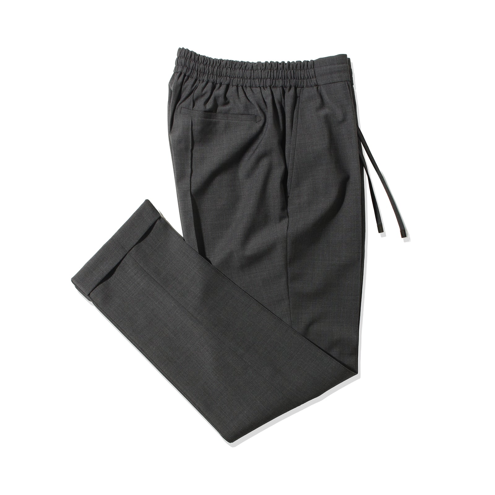 干場別注モデル新素材】H DUE 永久クリース ストレッチウールパンツ