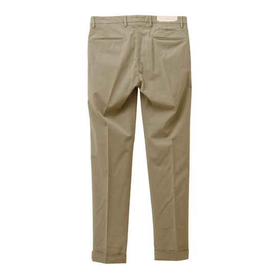 26SS BG07 コットン ストレッチ ワンプリーツ テーパードパンツ ベージュ