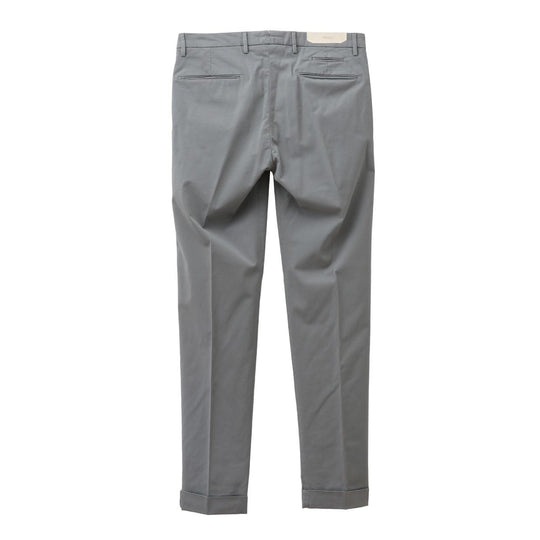 26SS BG07 コットン ストレッチ ワンプリーツ テーパードパンツ グレー