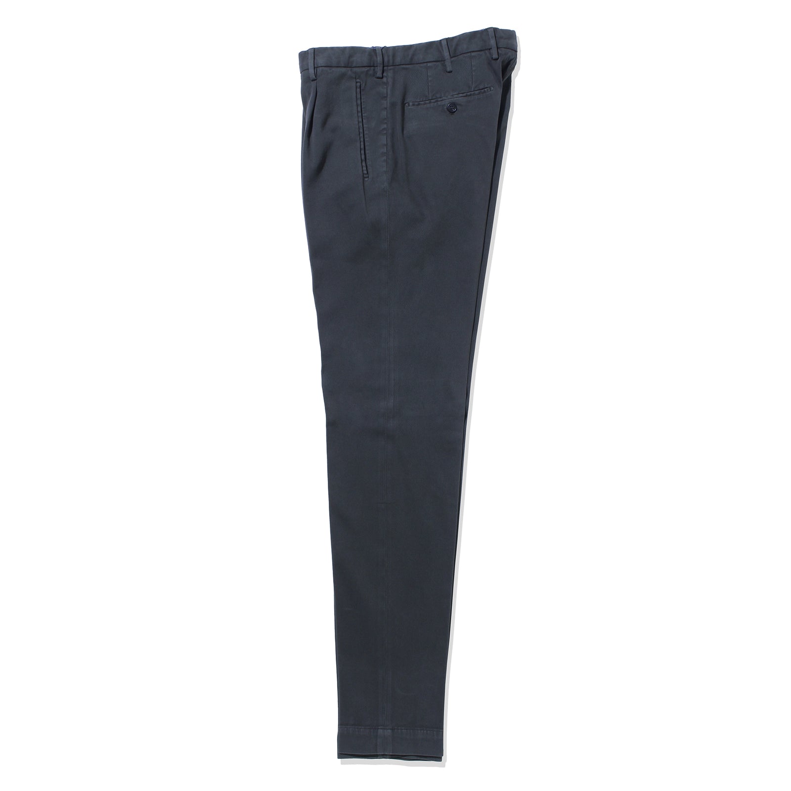 テーパードフィット1プリーツパンツ ネイビー – MINIMAL