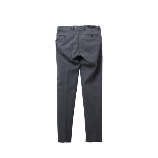 26AW BG07 コットンストレッチ ワンプリーツ テーパードパンツ グレー