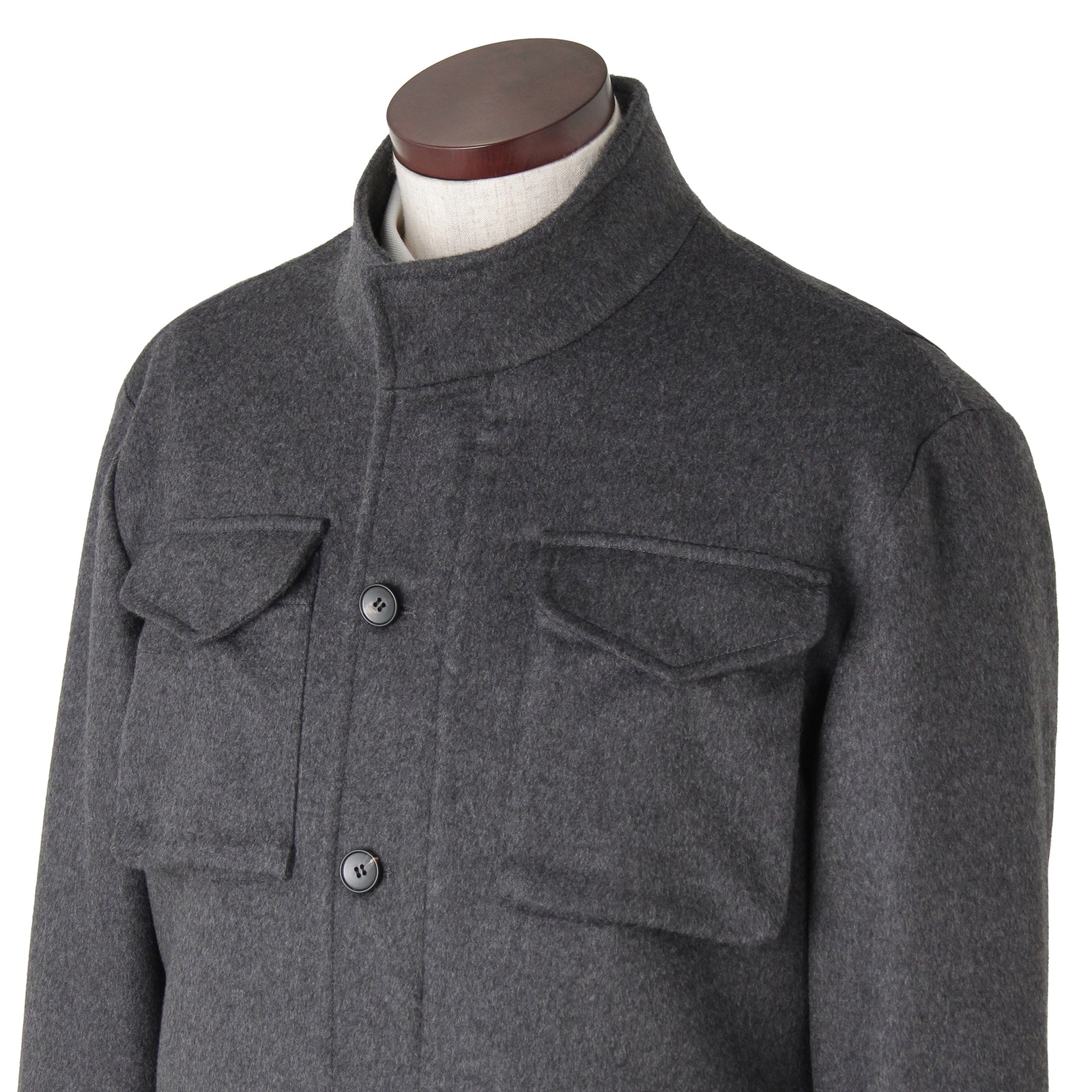 PIACENZA カシミヤM-65 フィールドジャケット グレー – MINIMAL WARDROBE