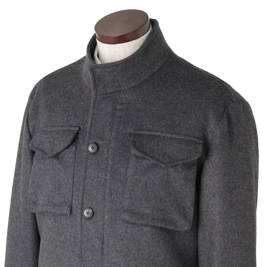 PIACENZA カシミヤM-65 フィールドジャケット グレー