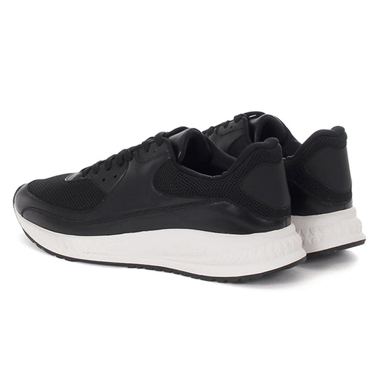 WHA-0001 レザースニーカー BLACK×WHITE