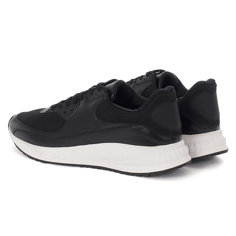 WHA-0001 レザースニーカー BLACK×WHITE