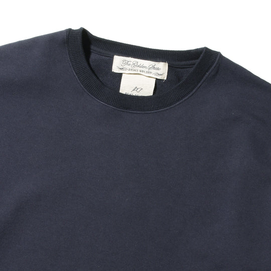 2026SS 【干場別注】OW加工裏毛クルー ネイビー