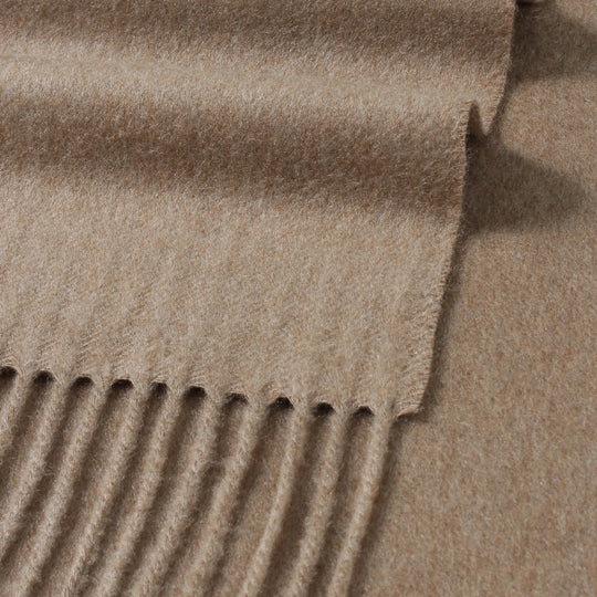 【干場別注カラー】100%シルクストール キャメル TESSITURA DI NOVARA製(Ermenegildo Zegnaグループ)