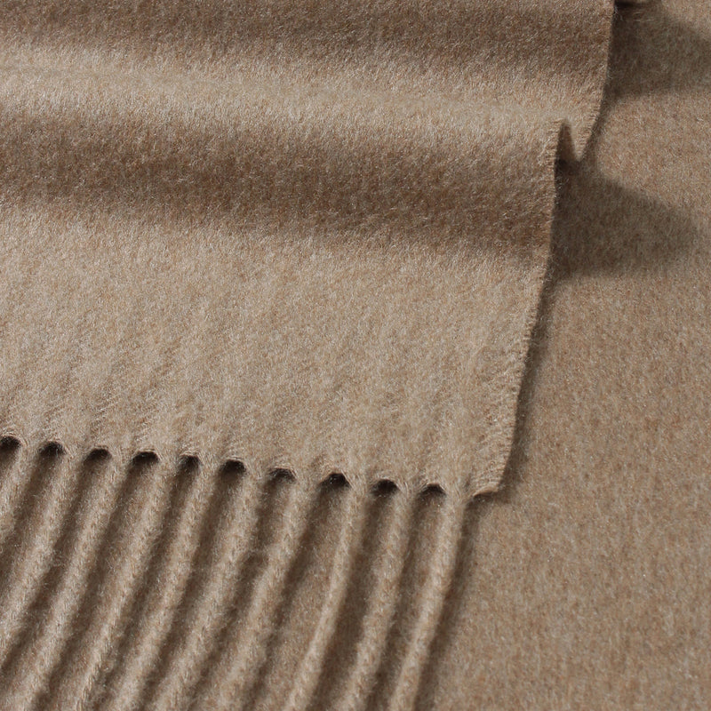 【干場別注カラー】100%シルクストール キャメル TESSITURA DI NOVARA製(Ermenegildo Zegnaグループ)