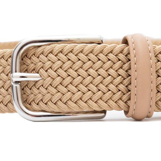 【干場自腹買い】ゴムメッシュベルト ベージュ