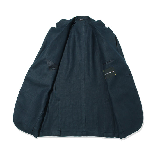 干場別注モデル「HO」リネンジャケット ネイビー