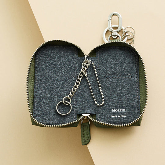Key Case キーケース 111 オリーブ＆グレー