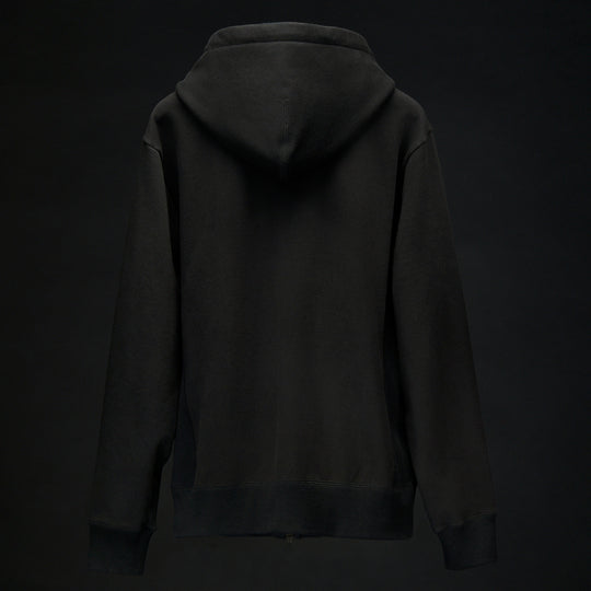 第26弾 VINTAGE LOGO ARMY SWEAT ZIP PARKA ブラック×ブラック