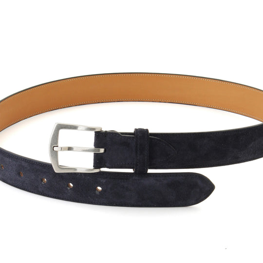 カーフスエードベルト ネイビー