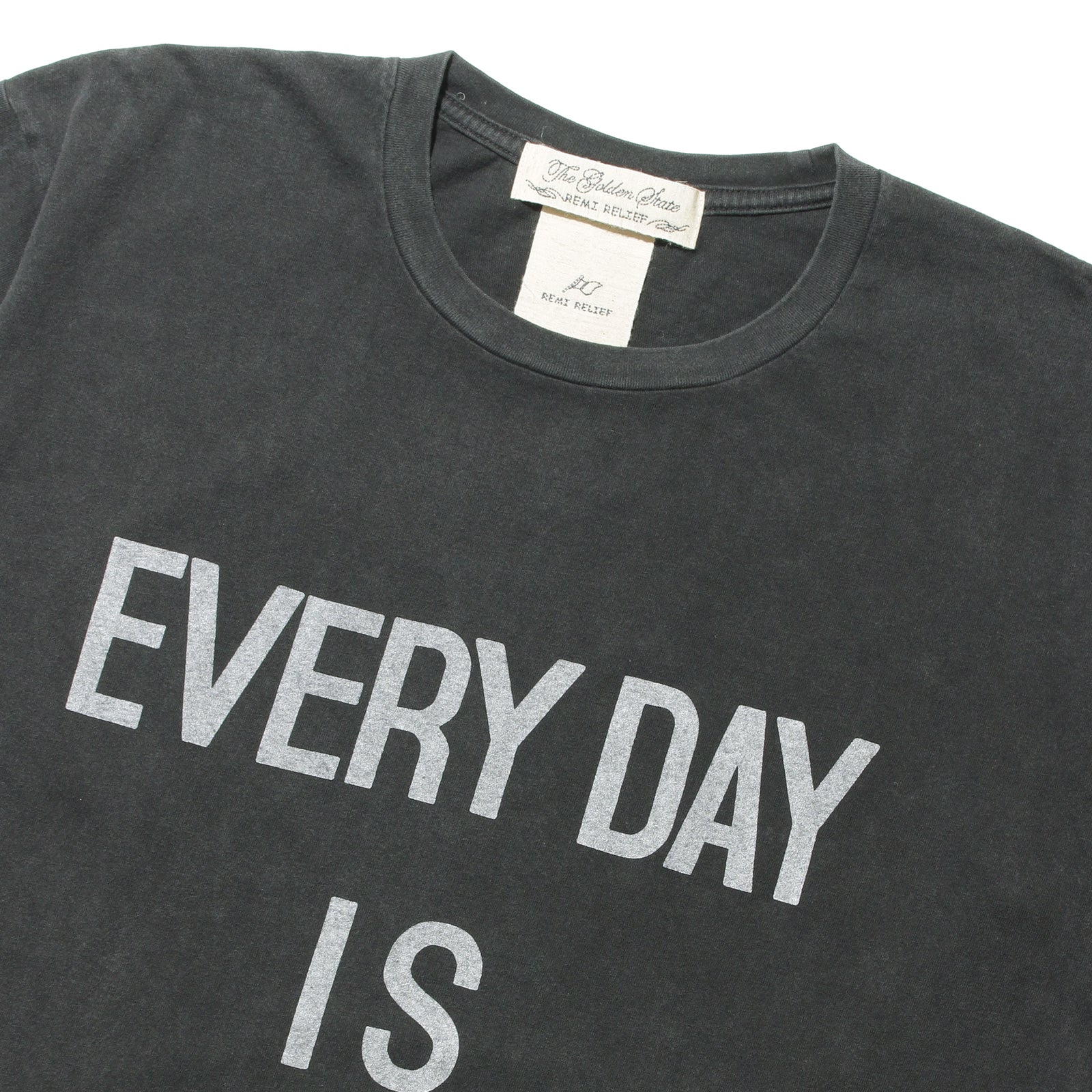干場別注】20/-.天竺T（A NEW DAY) ブラック – MINIMAL WARDROBE