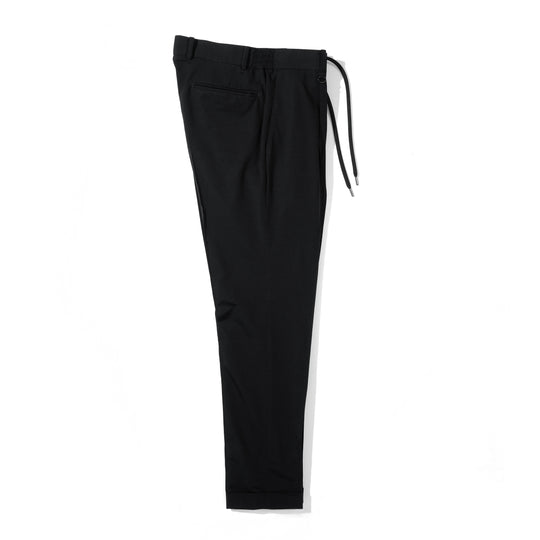 Air-Dense Cotton Jersey フレックスモーション スラックスtype2　スリムフィット ブラック