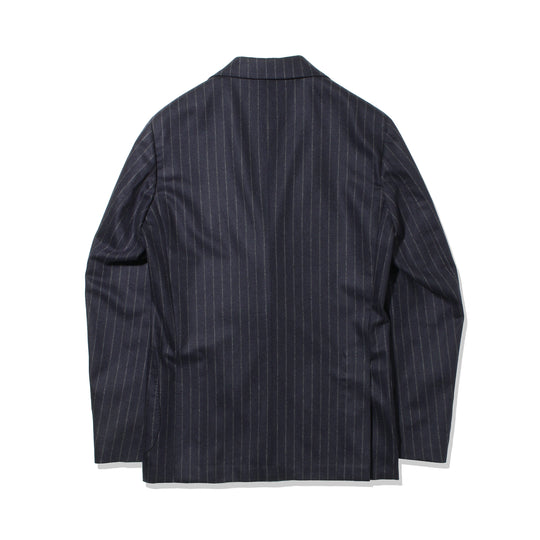 【干場別注】 チョークストライプスーツ ネイビー