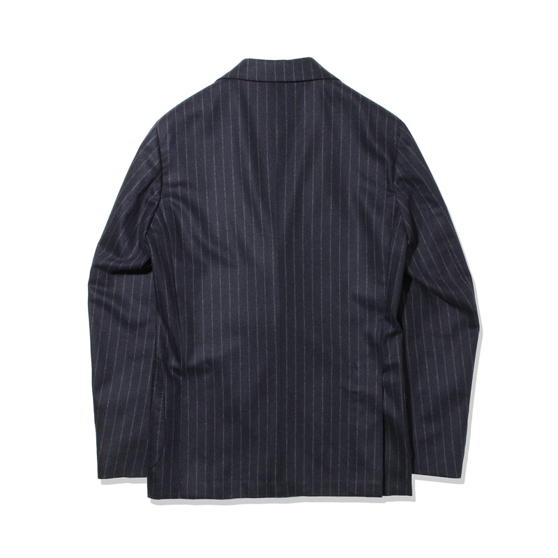【干場別注】 チョークストライプスーツ ネイビー
