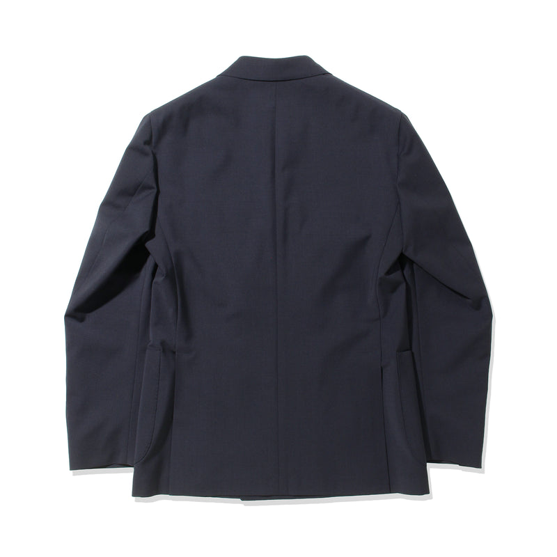 ウールストレッチ4Bダブルジャケット ネイビー – MINIMAL WARDROBE