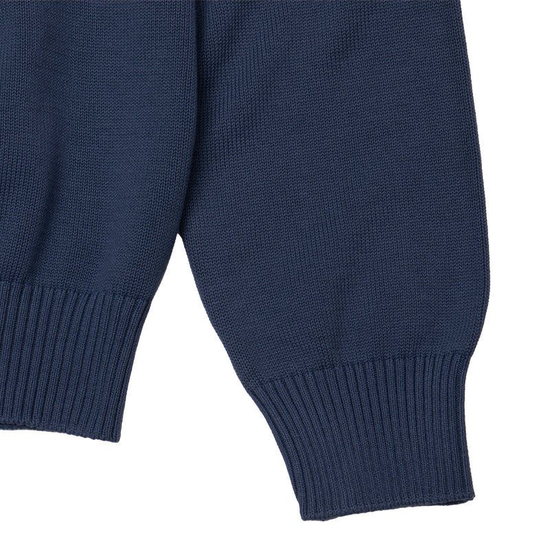 8G ソフトコットン リブ クルーネック L/SLV ネイビー – MINIMAL WARDROBE