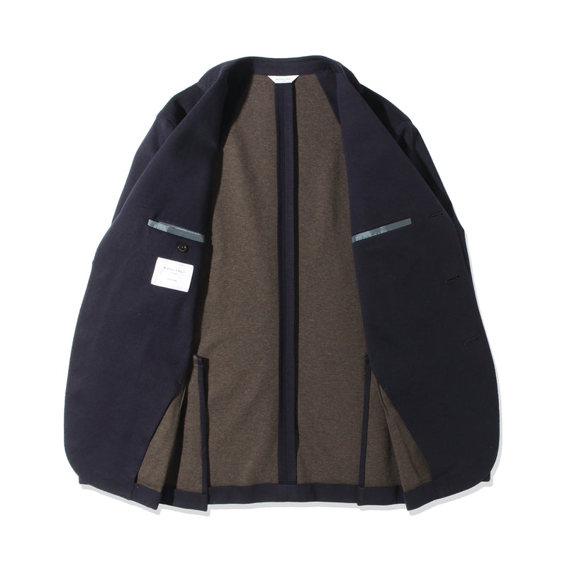 コットンダブルジャージー3Bシングルジャケット