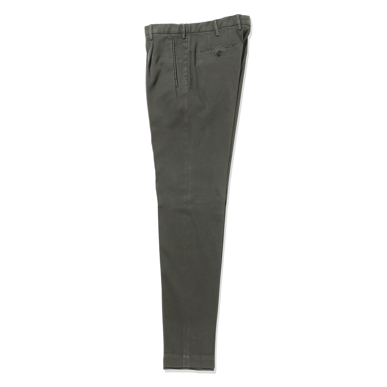 OMMO パンツ　カーキ テーパードフィット1プリーツパンツ カーキ – MINIMAL WARDROBE