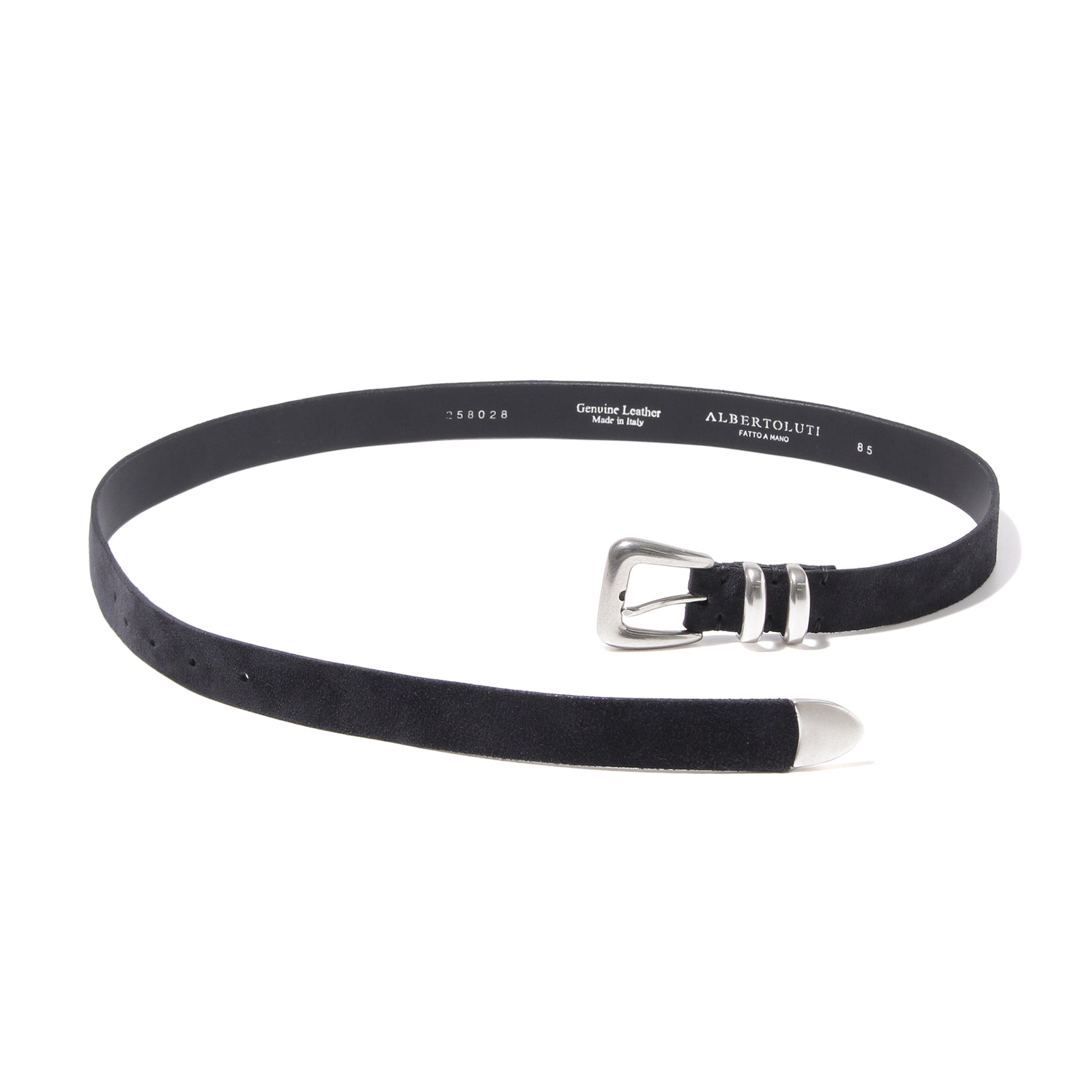 完売品　OLUTI【干場モデル】 本革スエード黒 ベルト 95 完売品 OLUTI【干場モデル】 本革スエード黒 ベルト 95 完売品