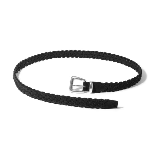 【干場リクエストモデル】 スエード メッシュベルト ブラック