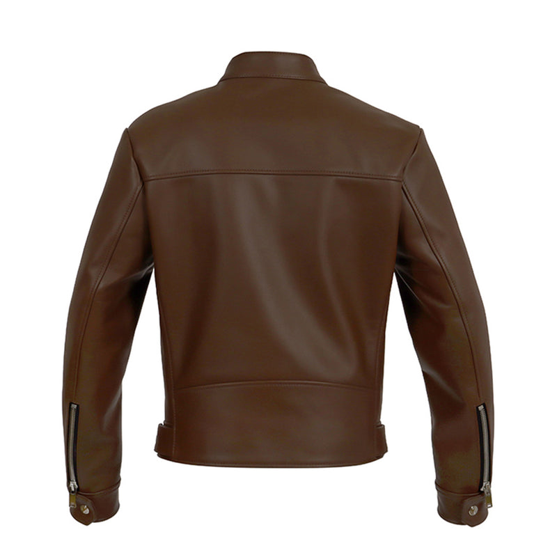 良い友達 BUY3S HN.PILOT ブラウンレザーシングルライダース F0 シングルライダース カウレザー ブラウン – MINIMAL WARDROBE