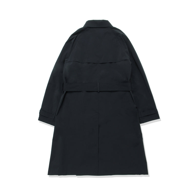 トレンチコート ポリエステルタイプライター ネイビー(総裏地