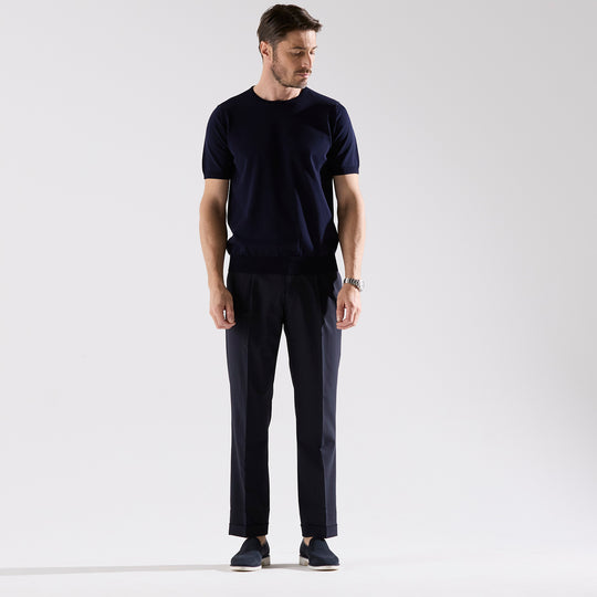 terroir 半袖クルーネック ネイビー