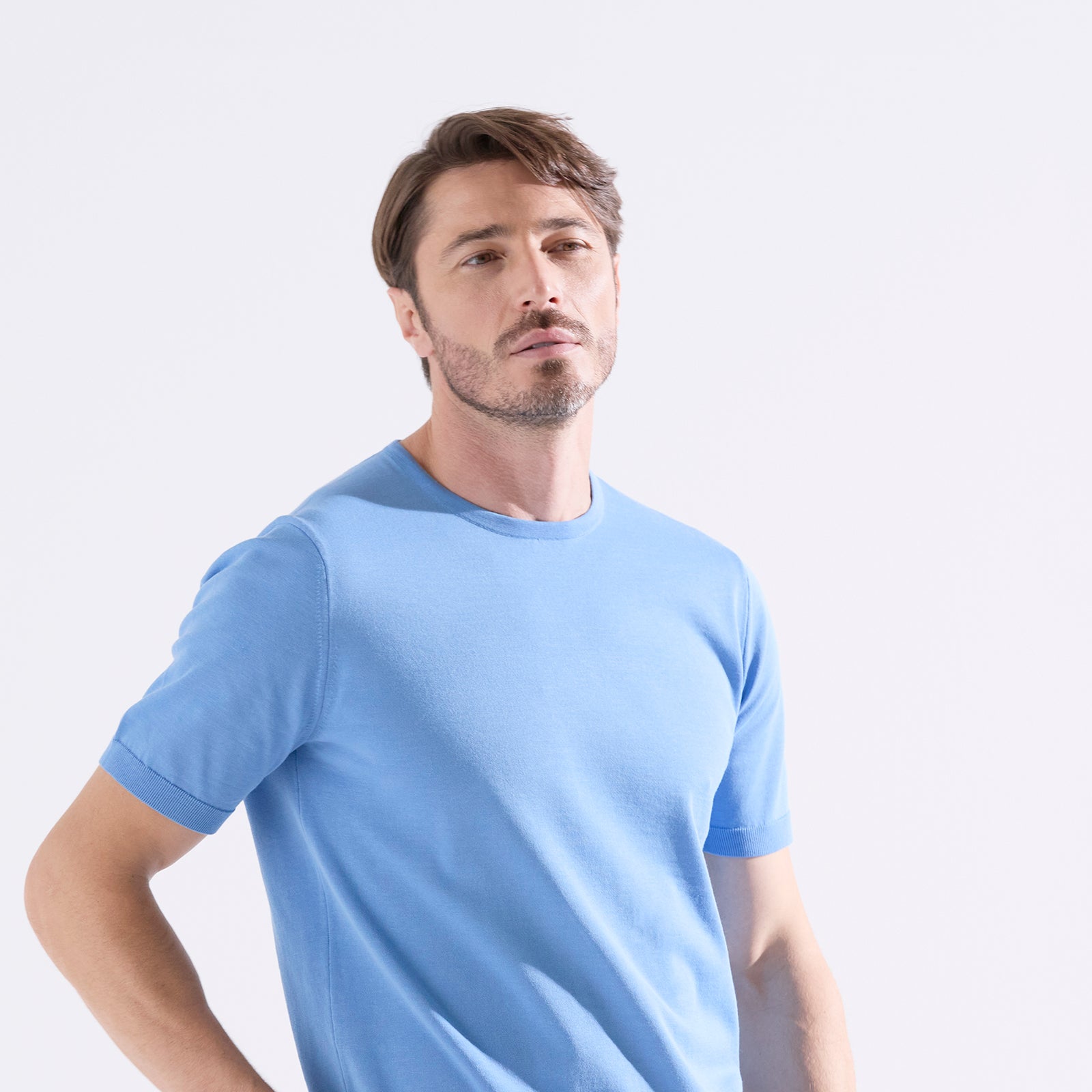 terroir 半袖クルーネック サックスブルー – MINIMAL WARDROBE