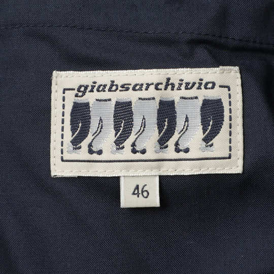 【干場義雅×菅原靴店 コラボ別注モデル】【国内2店舗限定販売】 giabsarchivio ジャブスアルキヴィオ MSH/R3 前後永久クリース ウールパンツ A7072U ブラック