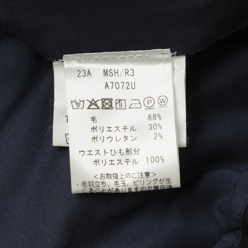 【干場義雅×菅原靴店 コラボ別注モデル】【国内2店舗限定販売】 giabsarchivio ジャブスアルキヴィオ MSH/R3 前後永久クリース ウールパンツ A7072U ブラック