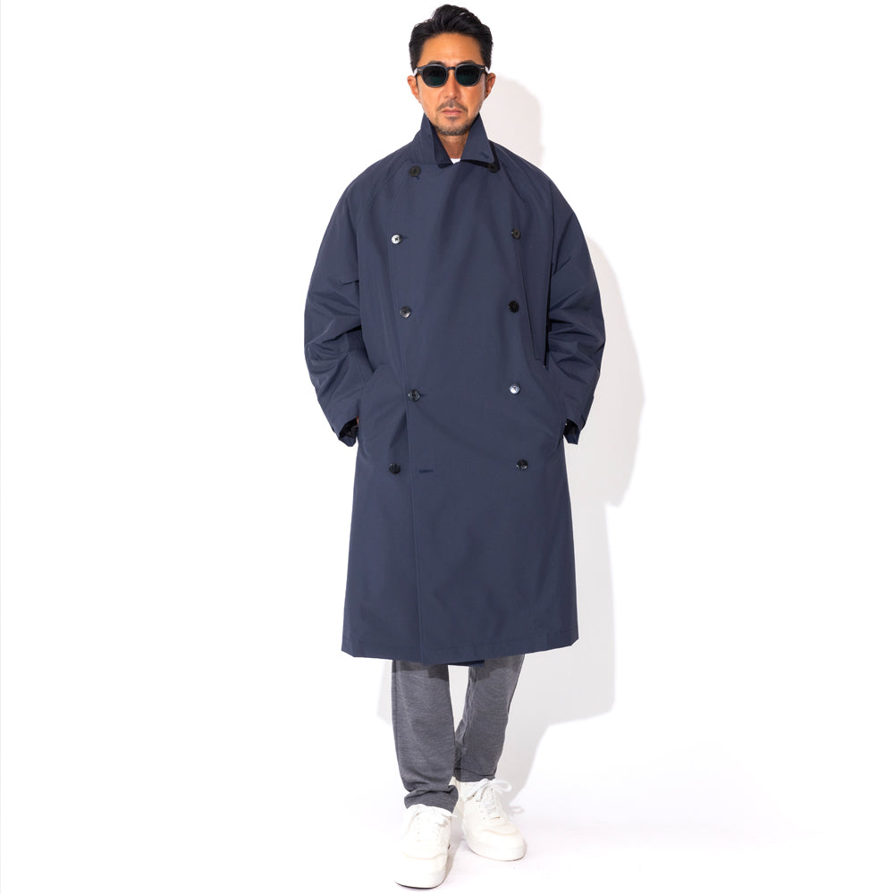 未使用新品　45R ナイロントレンチコート andme トレンチコート コート ナイロンオーバーサイズトレンチ