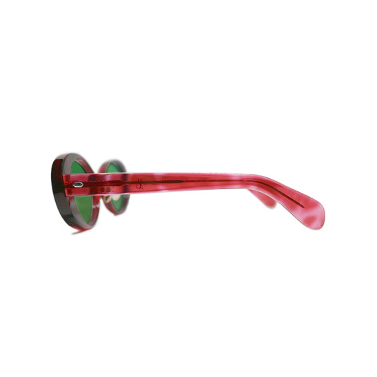 GEFFEN サングラス RED CLEAR DEMI / GREEN SMOKE LENS