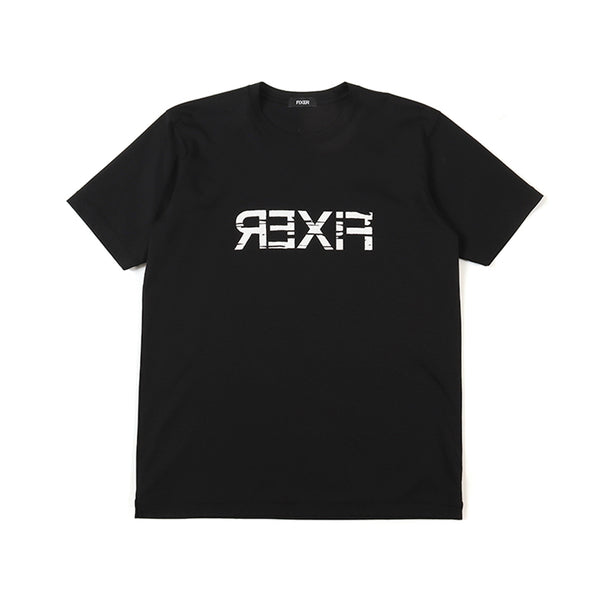 FTS-10 リバースプリントTシャツ ブラック