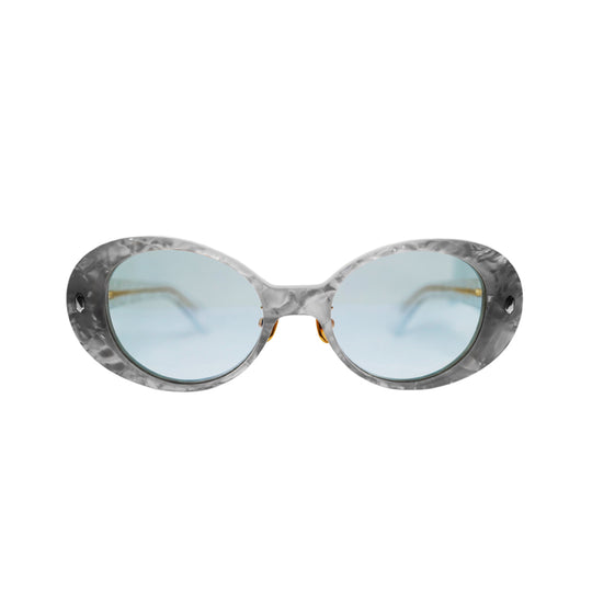 GEFFEN サングラス WHITE PEARL / LIGHT BLUE LENS