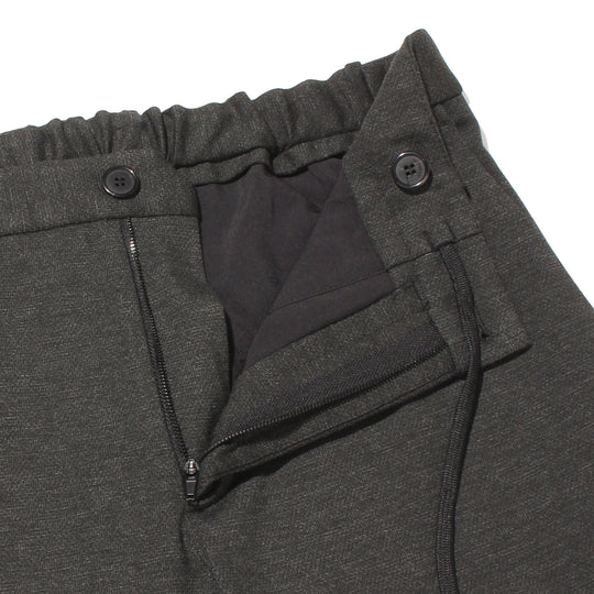 テクノジャージー バーズアイ ノープリーツ  ミディアムグレー