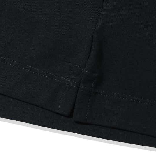 ICE COTTON & CREPE 半袖ポロ ネイビー