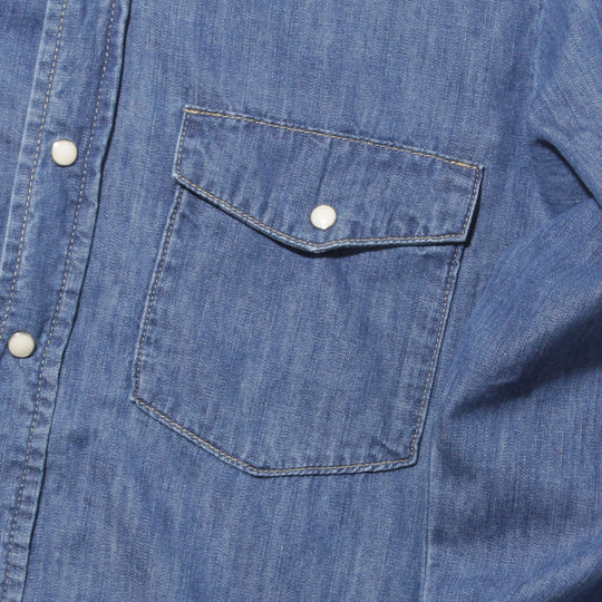【干場別注】VINTAGE BLUE DENIM WESTERN SHIRTS