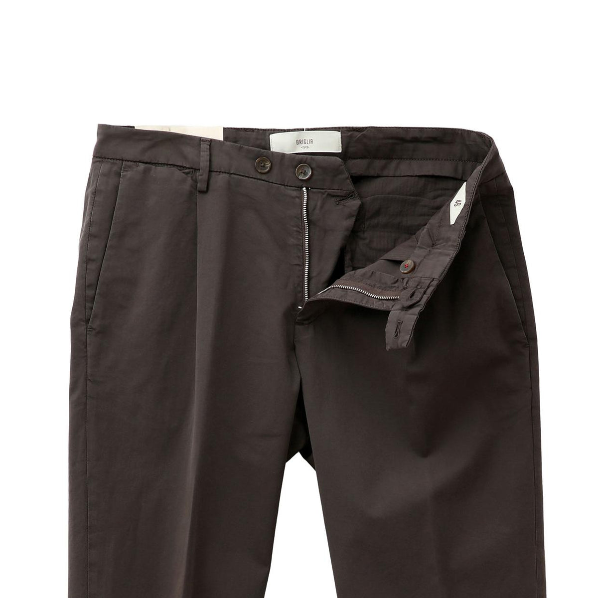 26SS BG07 コットン ストレッチ ワンプリーツ テーパードパンツ