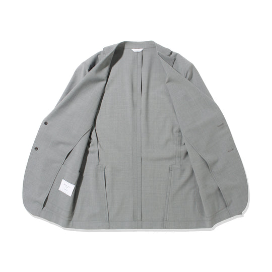 ウールストレッチ 2B シングルスーツ グレー