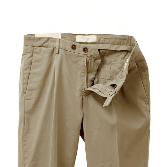 26SS BG07 コットン ストレッチ ワンプリーツ テーパードパンツ ベージュ