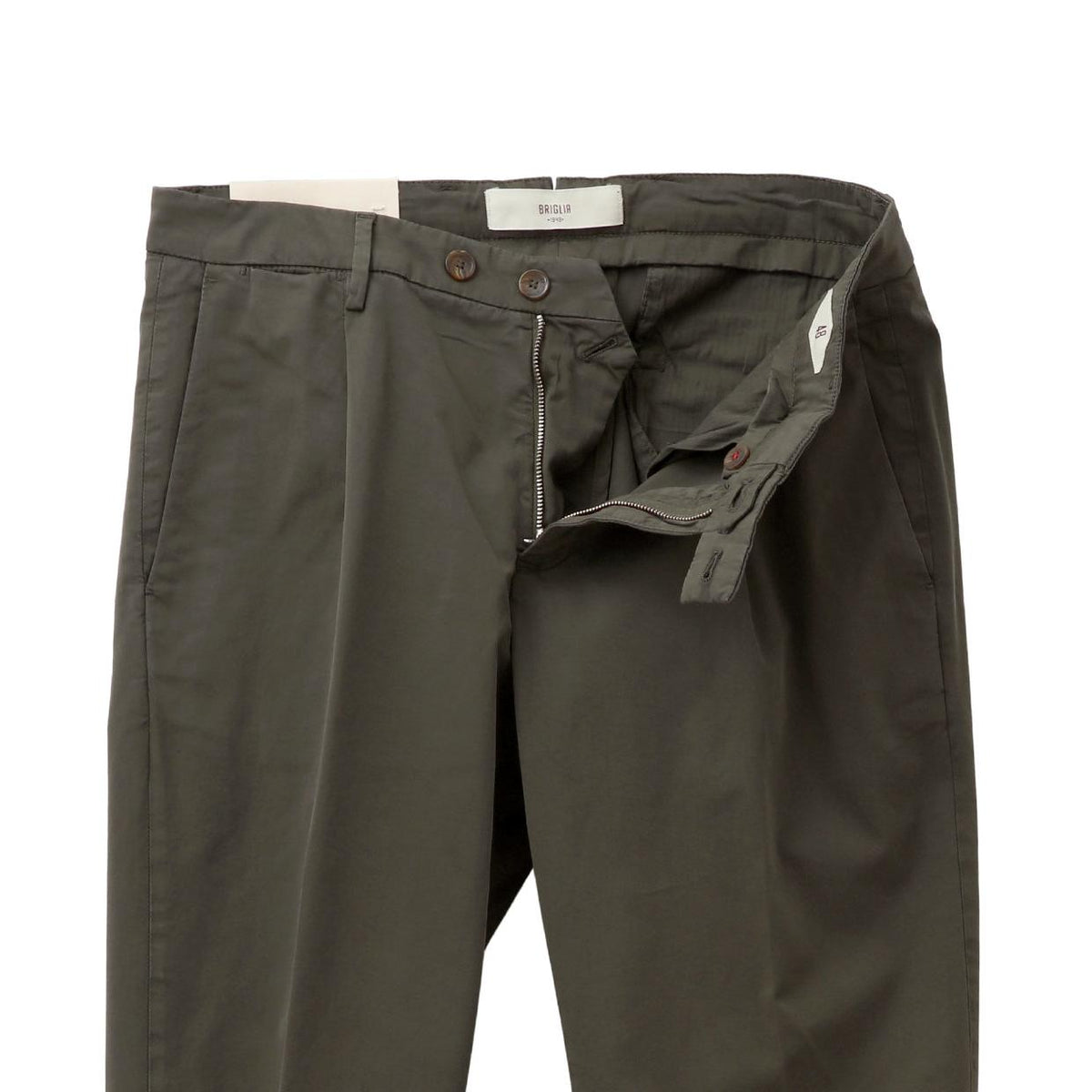 26SS BG07 コットン ストレッチ ワンプリーツ テーパードパンツ